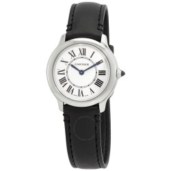 Ronde Must De Cartier Quartz Silver Dial Ladies Watch WSRN0030