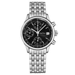 Pre-owned Paul Picot Telemark Chronograph Black Dial Men's Watch P4102.20.331/B