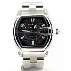 Pre-owned Cartier Roadster Black Dial Men's Watch W62002V3