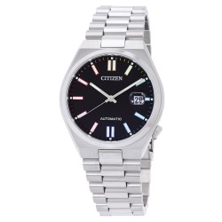 Tsuyosa Automatic Black Dial Men's Watch NJ0151-53E