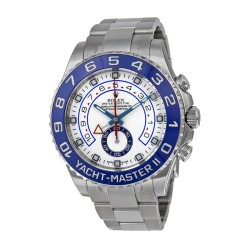 Pre-owned Rolex Yacht-Master Ii Chronograph White Dial Men's Watch 116680WAO