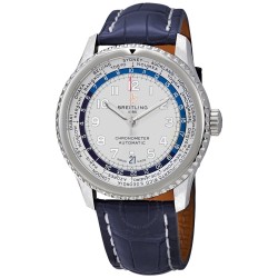 Navitimer 8 Unitime Automatic 43 mm Silver Dial Men's Watch AB3521U01G1P2