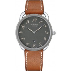Arceau 78 Quartz Grained Dark Grey Dial Men's Watch 047360WW00