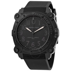 Khaki Navy Automatic Black Dial Men's Watch H78505330