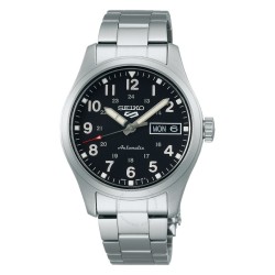 5 Sports Automatic Black Dial Unisex Watch SRPJ81