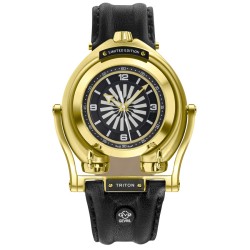 Triton Black Dial Men's Watch 3408