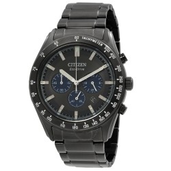 Eco-Drive Chronograph Black Dial Men's Watch CA4677-50H