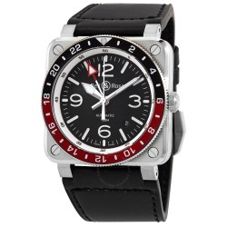 BR03 GMT Automatic Black Sunray Dial Men's Watch BR0393-BL-ST/SCA