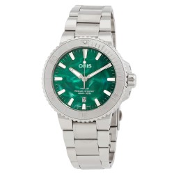 x Bracenet Aquis Date Automatic Green Dial Men's Watch 01 733 7730 4137-07 8 24 05PEB