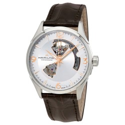 Jazzmaster Open Heart Silver Dial Men's Watch H32705551
