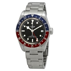 Black Bay Automatic Black Dial Men's GMT Pepsi Bezel Watch 79830RB-0001