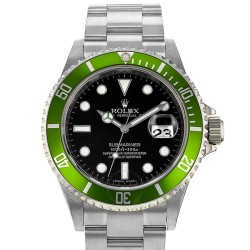 Pre-owned Rolex Submariner Date Automatic Chronometer Black Dial Men's Watch 16610LV