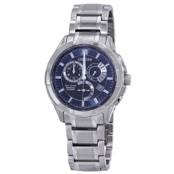 Eco-Drive Perpetual GMT Blue Dial Men's Watch BL8160-58L