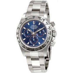 Cosmograph Daytona Blue Dial 18K White Gold Oyster Men's Watch 116509BLSO