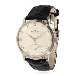 Pre-owned Blancpain Villeret Flinque Opaline Dial Men's Watch 6653-1542-55b