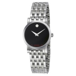 Red Label Black Dial Stainless Steel Ladies Watch 0606107