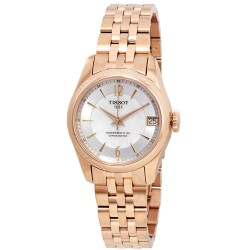 T-Classic Ballade Automatic Chronometer White Mother of Pearl Dial Ladies Watch T108.208.33.117.00