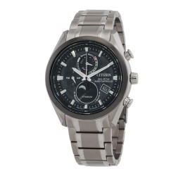 Eco-Drive Moon Phase Black Dial Men's Watch BY1018-80E