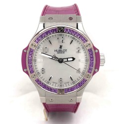 Pre-owned Hublot Big Bang Mother of Pearl Dial Unisex Watch 361.SV.6010.LR.1905