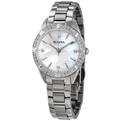 Quartz Diamond Mother of Pearl Dial Ladies Watch 96R228