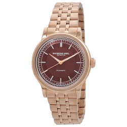 Millesime Automatic Burgundy Dial Ladies Watch 2125-P5-45001