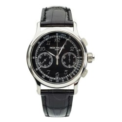 Pre-owned Patek Philippe Grand Complications Chronograph Black Enamel Dial Men's Watch 5370P-001