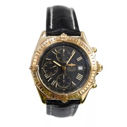 Pre-owned Breitling Crosswind Chronograph Automatic Chronometer Black Dial Men's Watch K13055