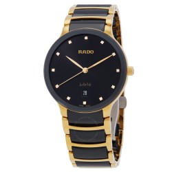 Centrix Diamonds Quartz Black Dial Unisex Watch R30022742