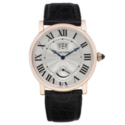 Pre-owned Cartier Rotonde de Cartier Silver Dial Men's Watch W1556252