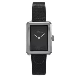 Pre-owned Chanel Boy-Friend Black Dial Ladies Watch H5317