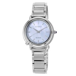 L Eco-Drive Mother of Pearl Dial Ladies Watch EM1090-60D
