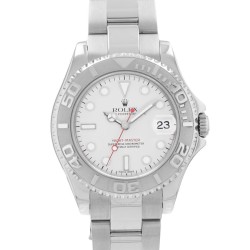 Pre-owned Rolex Yacht Master Automatic Chronometer Silver Dial Men's Watch 168622 SSO